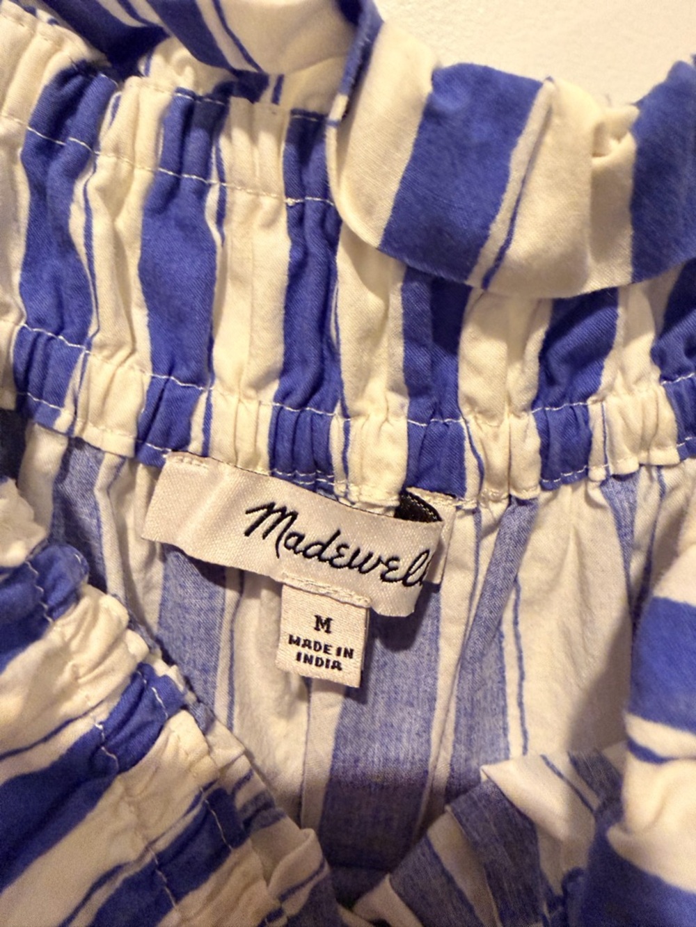 Madewell Blue & White Striped Maxi dress - Picture 2 of 2
